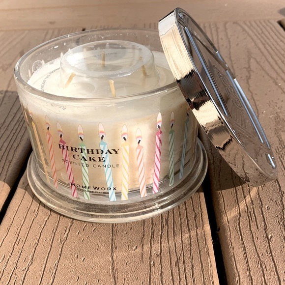 🆕HARRY SLATKIN HOMEWORX “BIRTHDAY CAKE” 18oz 4-WICK CANDLE NWT!!! - Picture 5 of 5